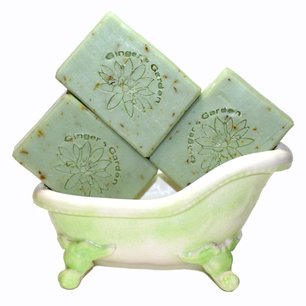 Herbal Handmade Botanical Soap Lavender Mandarin Rosemary Spearmint